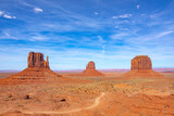 Fototapeta  - scenic view to the butte in monument valley, USA