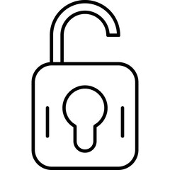 Canvas Print - Unlock Icon