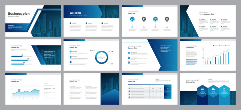 business presentation template design backgrounds and page layout design for brochure, book, magazin