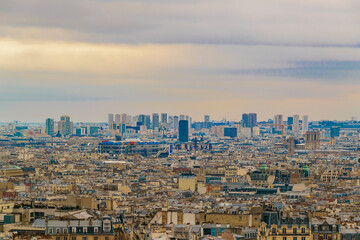 Wall Mural - Modern paris aerial view