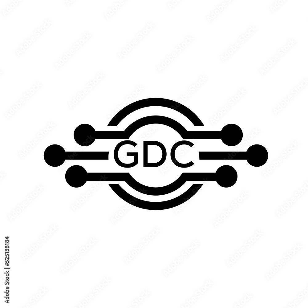 GDC letter logo. GDC best white background vector image. GDC Monogram logo design for entrepreneur and business.