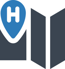 Sticker - Hospital location icon