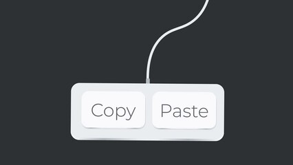 Aufkleber - Copy paste button control ctrl c v