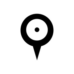 Poster - Map pointer icon. Map marker. Vector isolated on white background.