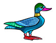 Duck image story clipart cartoon illustration