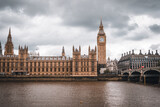 Fototapeta Big Ben - Big Ben in London with the Thames