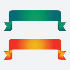 Wall Mural - modern ribbon banner design vector.