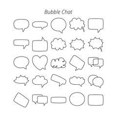 Chat Bubble icon set