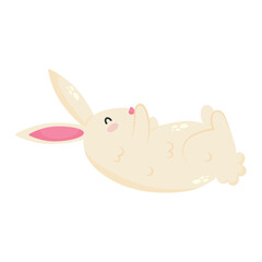 Sticker - cartoon bunny icon