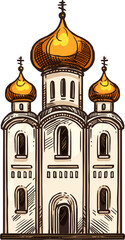 Wall Mural - Christian religion icon, Orthodox cathedral church