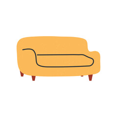 Poster - yellow couch icon