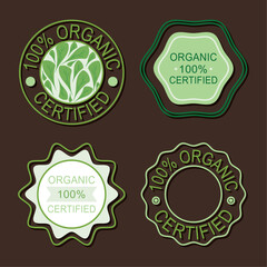 Poster - organic certified labels