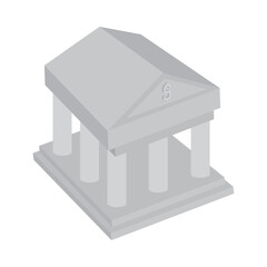 Sticker - bank isometric icon