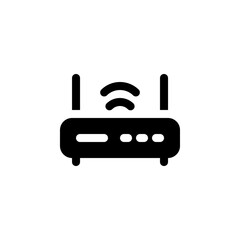 Fototapete - wifi router vector icon. computer component icon solid style. perfect use for logo, presentation, website, and more. simple modern icon design solid style