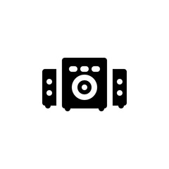 Fototapete - speaker vector icon. computer component icon solid style. perfect use for logo, presentation, website, and more. simple modern icon design solid style