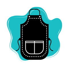 Sticker - apron kitchen icon