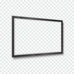 Wall Mural - Device screen mockup. Blank screen tv mockup. Vector