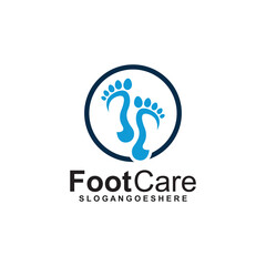 Foot Care Logo Template Design Vector. Design concept for Foot care, health service and business