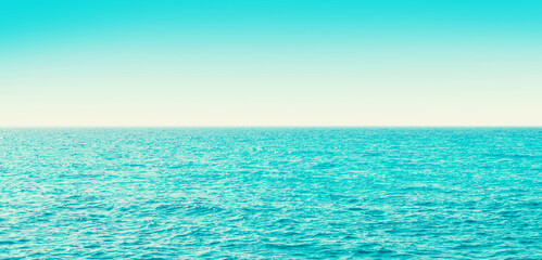 Aufkleber - Blue calm sea landscape background