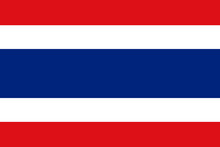 Thai Flag Official Colors And Properly Proportioned Thai Flag