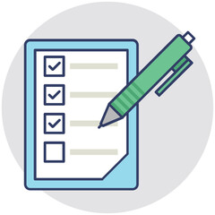 Poster - Checklist Vector Icon 