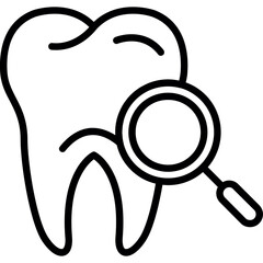 Canvas Print - Dental Checkup Icon