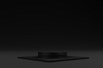 Poster - 3d elegant podium for product presentation on 3d rendering