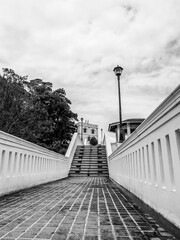 walkway to Fort Margherita in Sarawak Malaysia