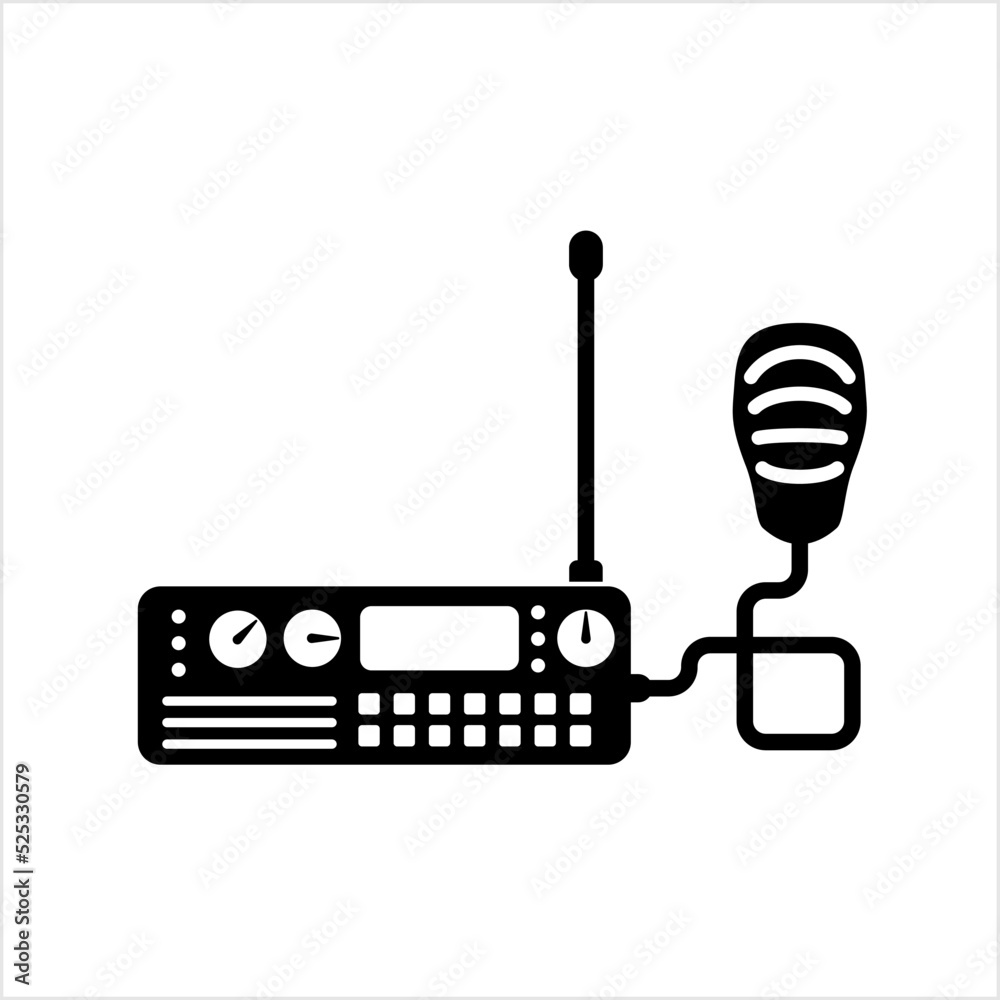 Ham Radio Icon, Amateur Radio Icon, Wireless Radio Frequency Message ...