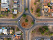 roundabout of the organized streets of palmas, capital of tocantins