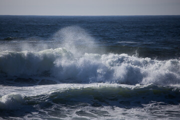 Ocean waves near the shore