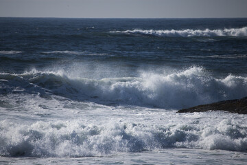 Wall Mural - Ocean waves near the shore