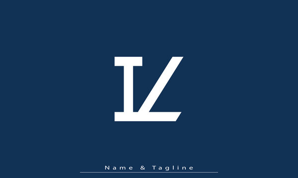 Alphabet letters Initials Monogram logo IL , LI