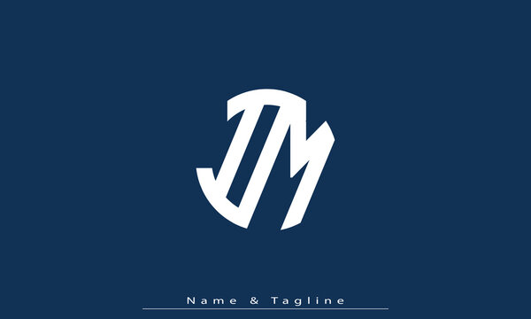 Alphabet letters Initials Monogram logo IM , MI