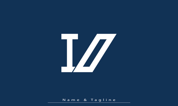 Alphabet letters Initials Monogram logo IO , OI