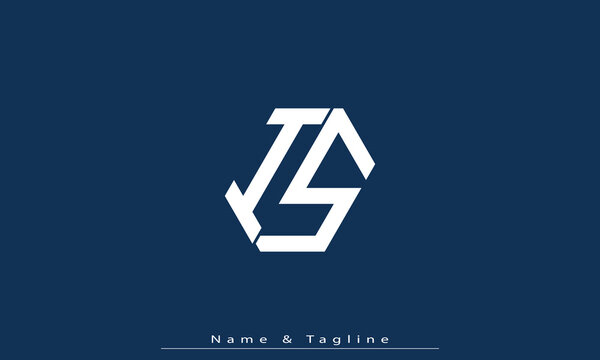 Alphabet letters Initials Monogram logo IS , SI