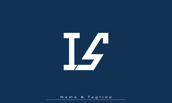 Alphabet letters Initials Monogram logo IS , SI