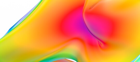 Poster - Abstract 3d render, futuristic background design, modern illustration