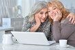 © aletia2011 - two  Senior women using laptop