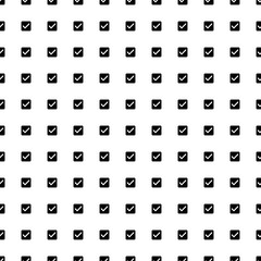 Poster - square seamless background pattern from geometric shapes. the pattern is evenly filled with big blac