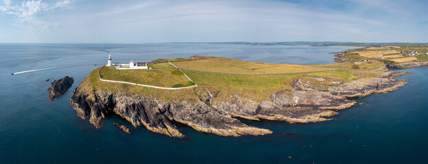 Poster - panorama landscape view of the Galley Head Lighthouse in County Cork