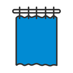 Sticker - Bath Curtain Icon