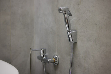 Wall Mural - Hygienic shower. Substitute of toilet paper. Intimate hygiene.