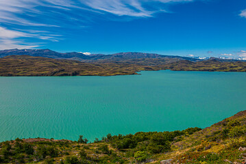 Wall Mural - lake and mountains in Patagonia (Chile)