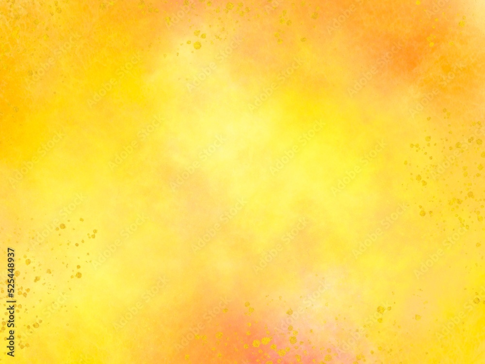 パステル画 オレンジと黄色のグラデーション パステル画 オレンジと