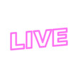 live neon banner