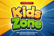 Kids Zone Comic Style Bold 3D Editable text Effect Style