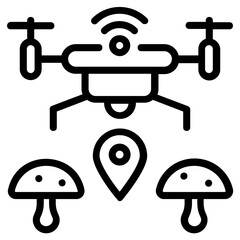 Sticker - Check out the outline icon of smart farming 