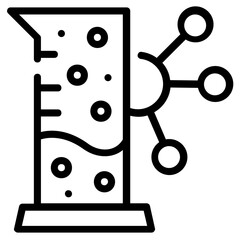 Poster - A chemical technology line icon download