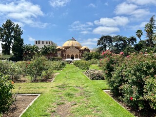 Los Angeles, CA 8-23-2022  Views of the historic rose garden at Exposition Park